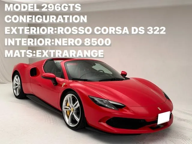 Ferrari 296GTS 2024 из Японии — купить под ключ
