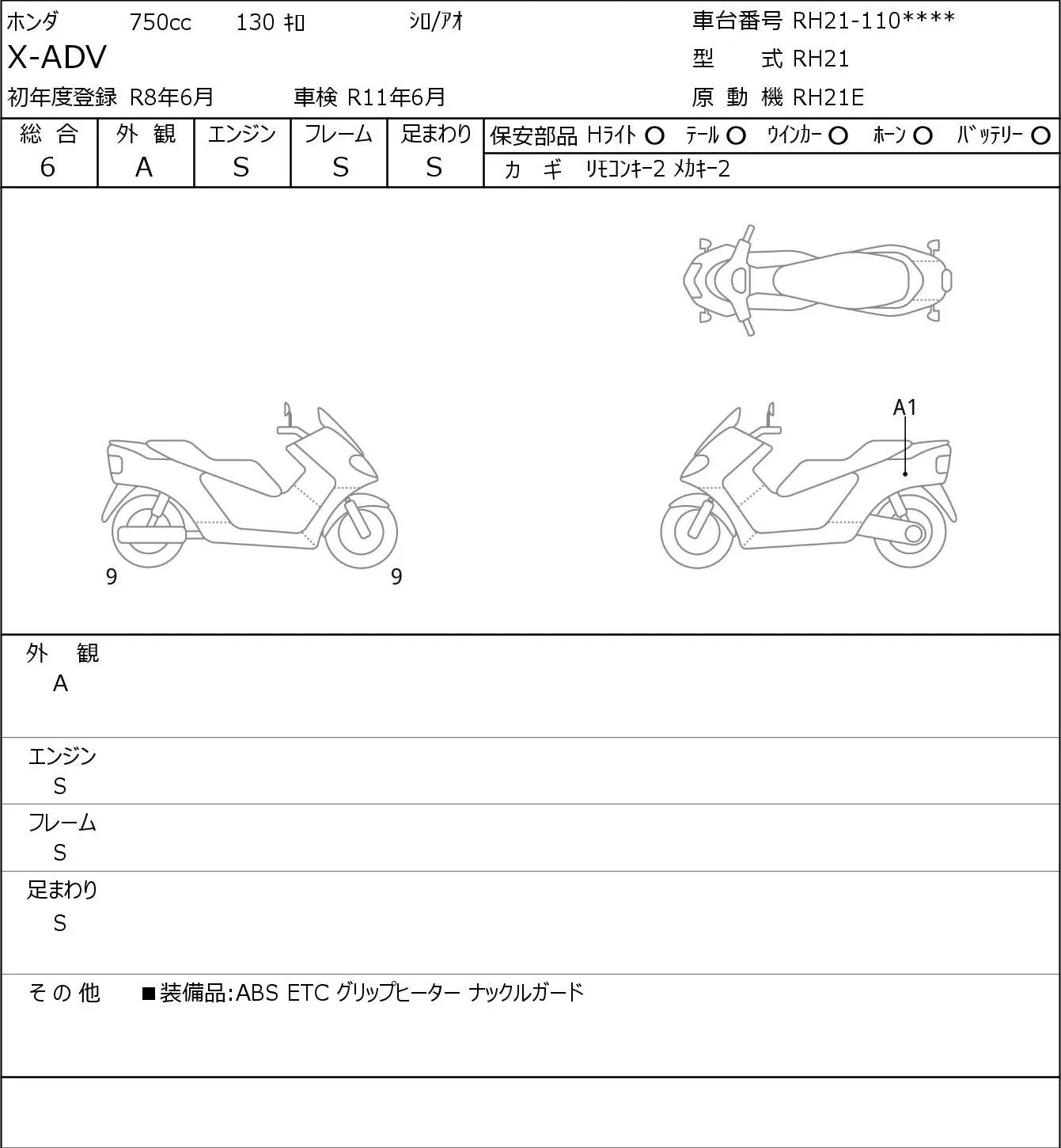 Honda X-ADV с аукциона JBA, кадр 6