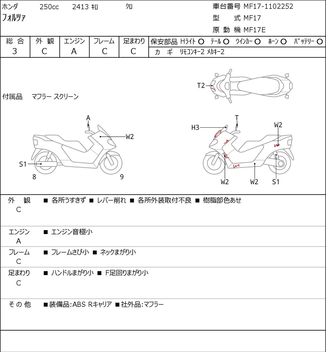 Honda FORZA с аукциона JBA, кадр 6