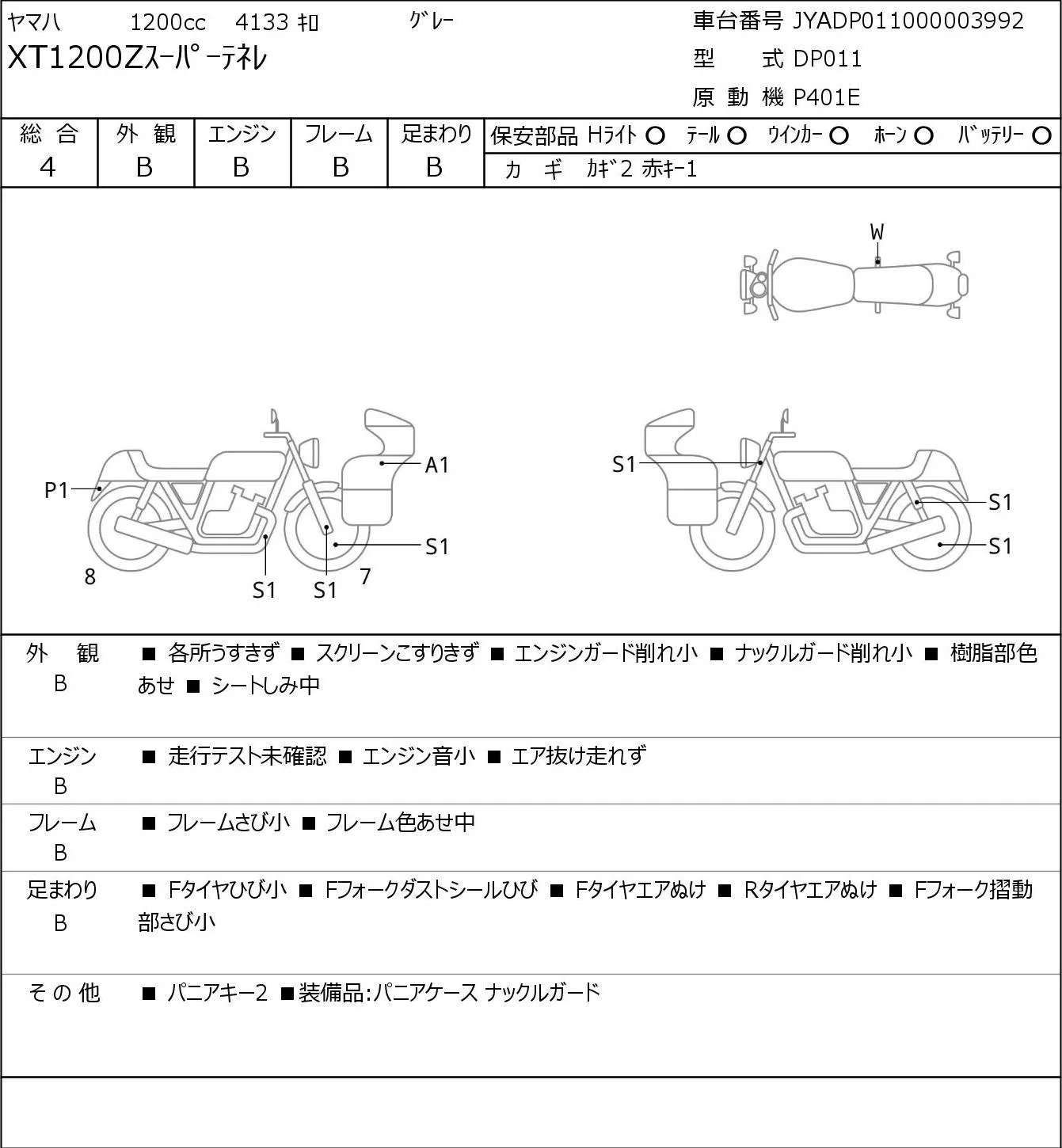 Yamaha XTZ1200 SUPER TENERE с аукциона JBA, кадр 6