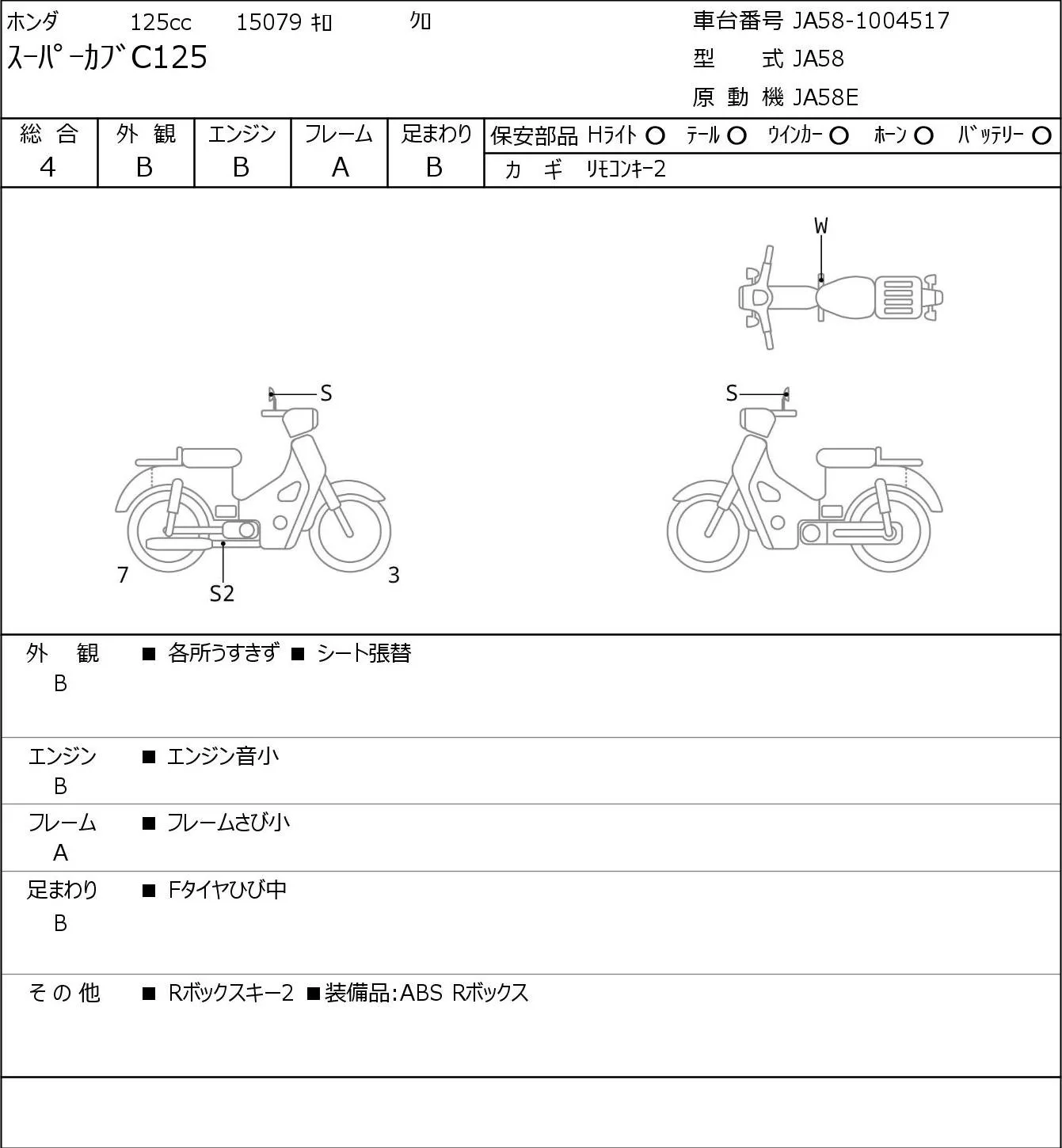 Honda SUPER CUB C125 с аукциона JBA, кадр 6