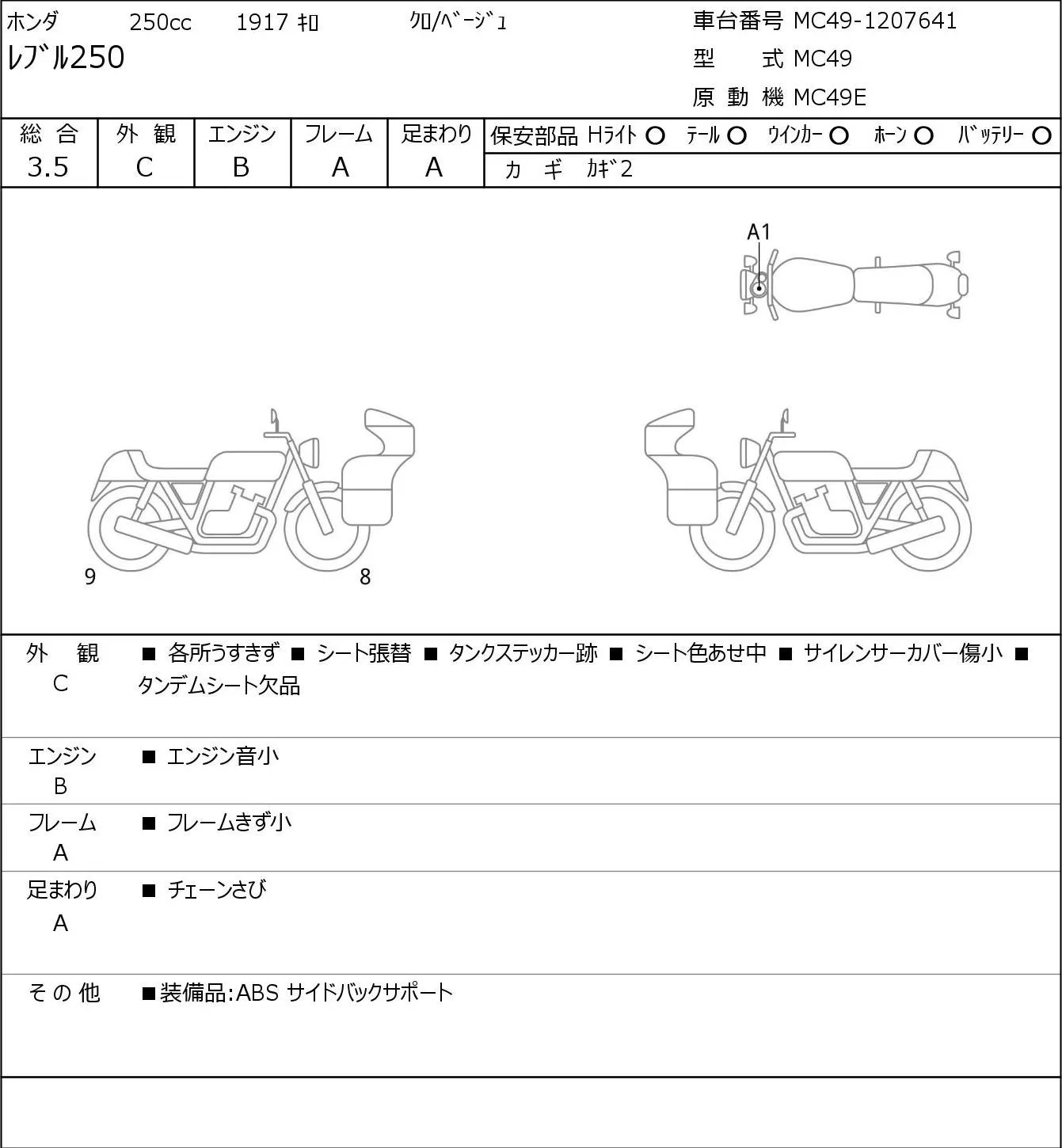 Honda REBEL с аукциона JBA, кадр 6