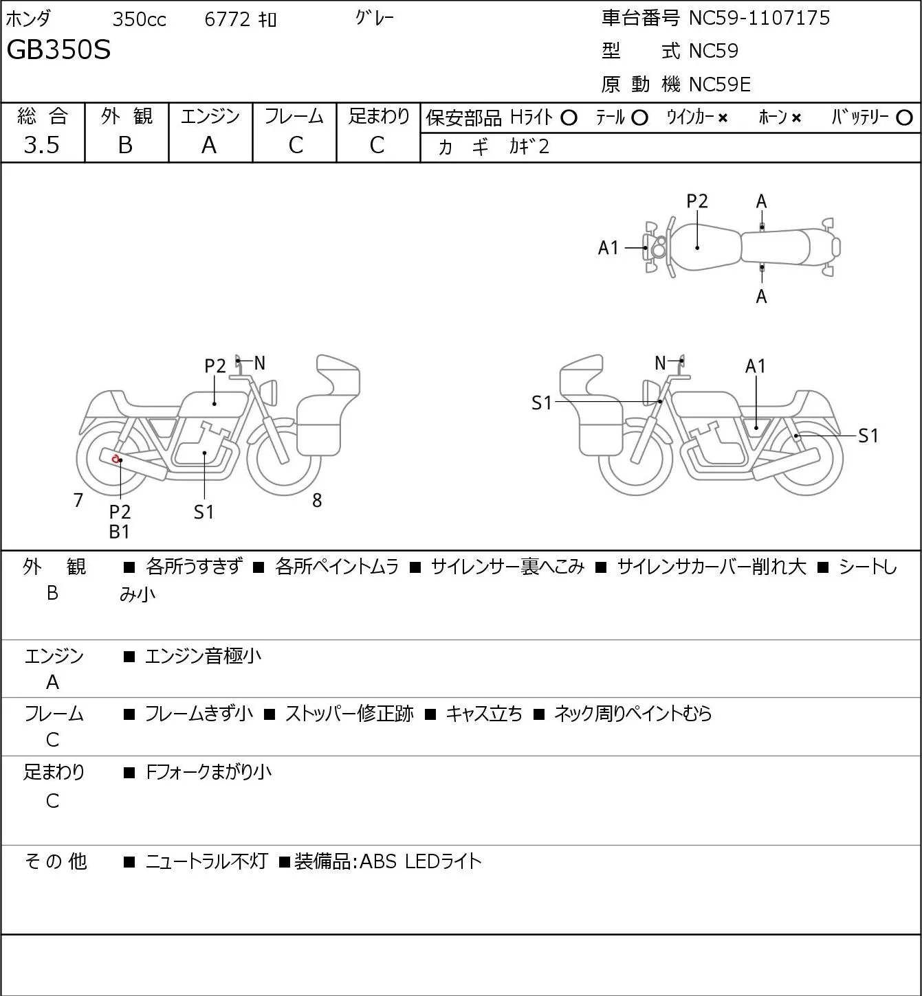 Honda GB350S с аукциона JBA, кадр 6