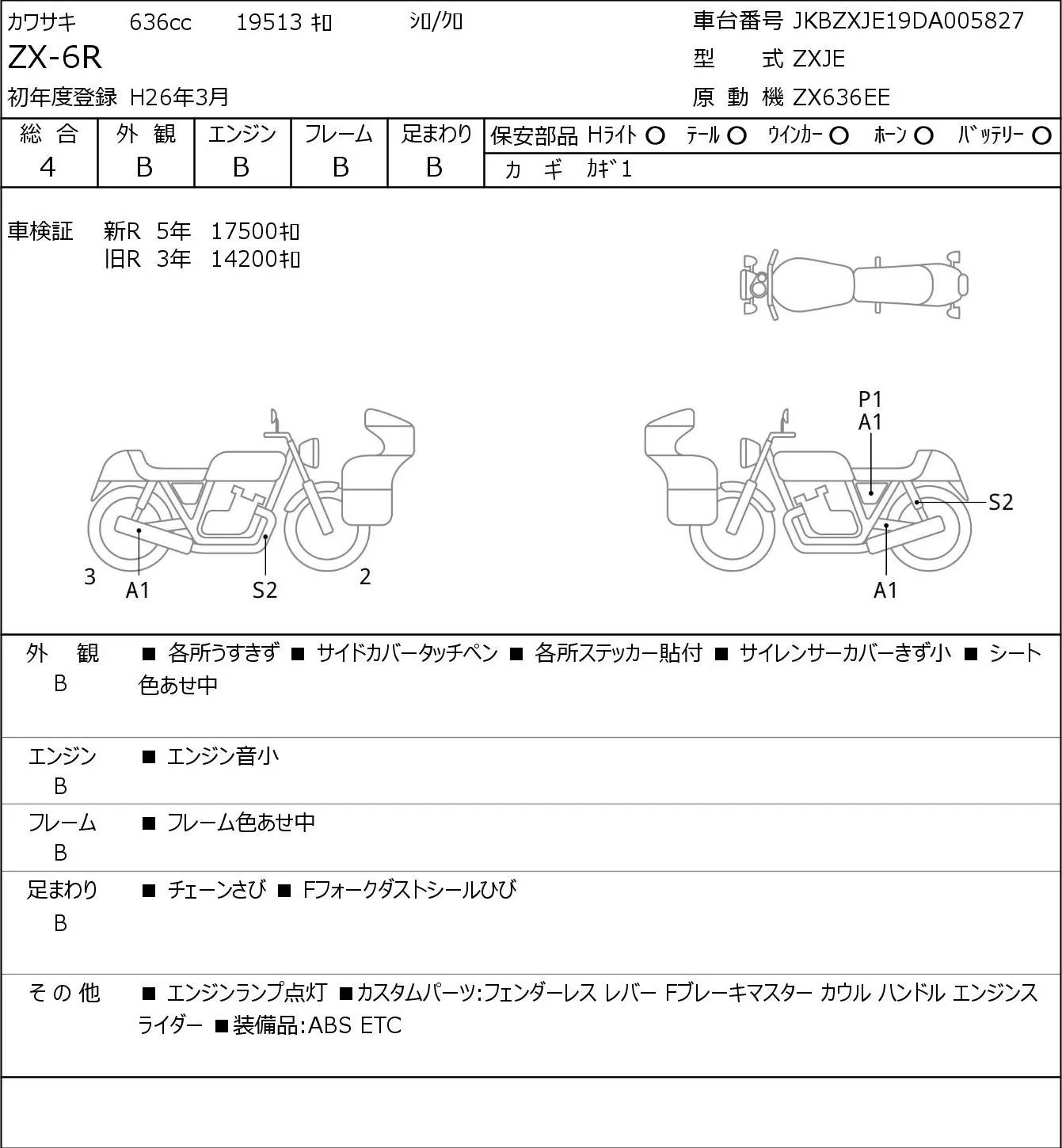 Kawasaki ZX-6R с аукциона JBA, кадр 2