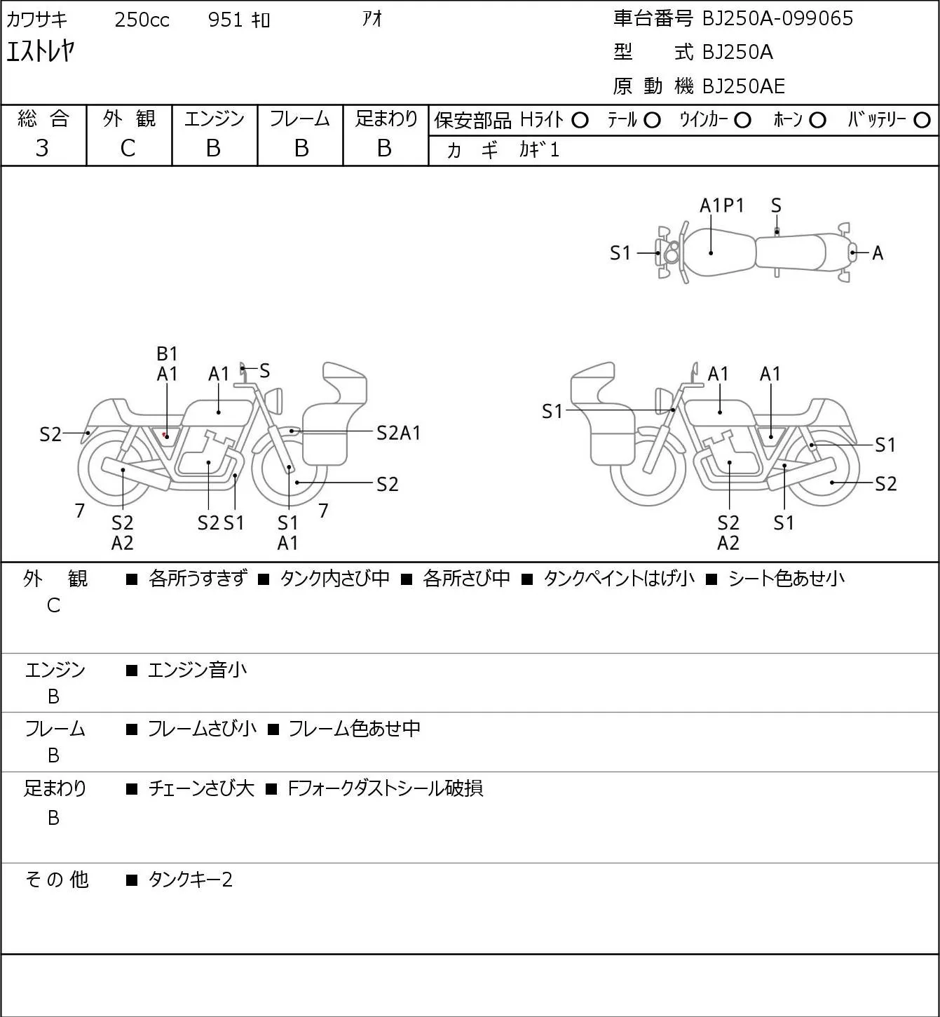 Kawasaki ESTRELLA250 RS с аукциона JBA, кадр 6