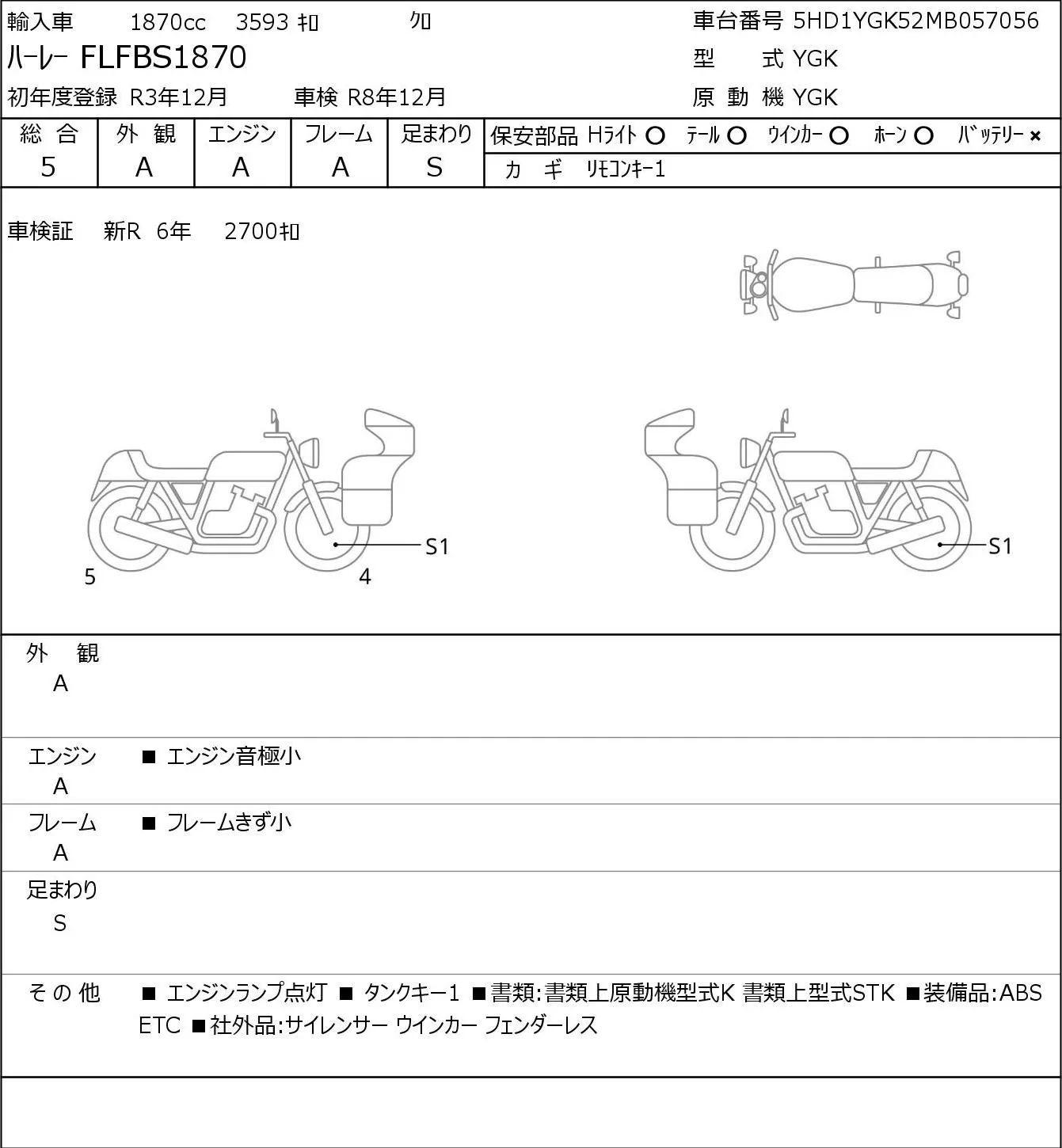 Harley-Davidson FLFBS1870 с аукциона JBA, кадр 6